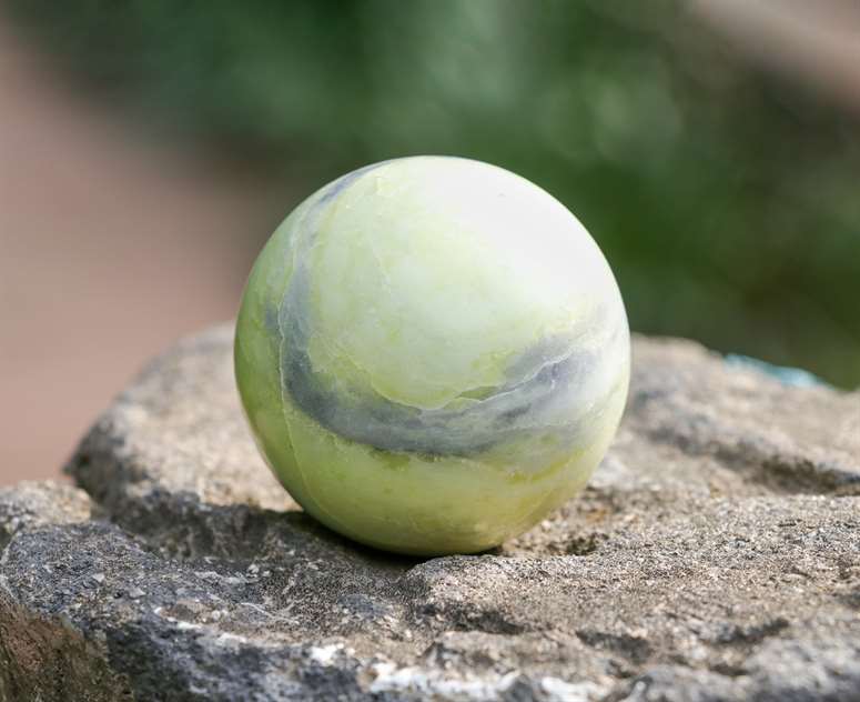 Serpentine Crystal Sphere Ball (50mm) - Kundalini Activation