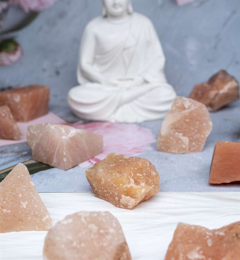 Red Aventurine Rough/Raw Natural Crystal for Tumbling Chakra Balancing - TheIndianHand