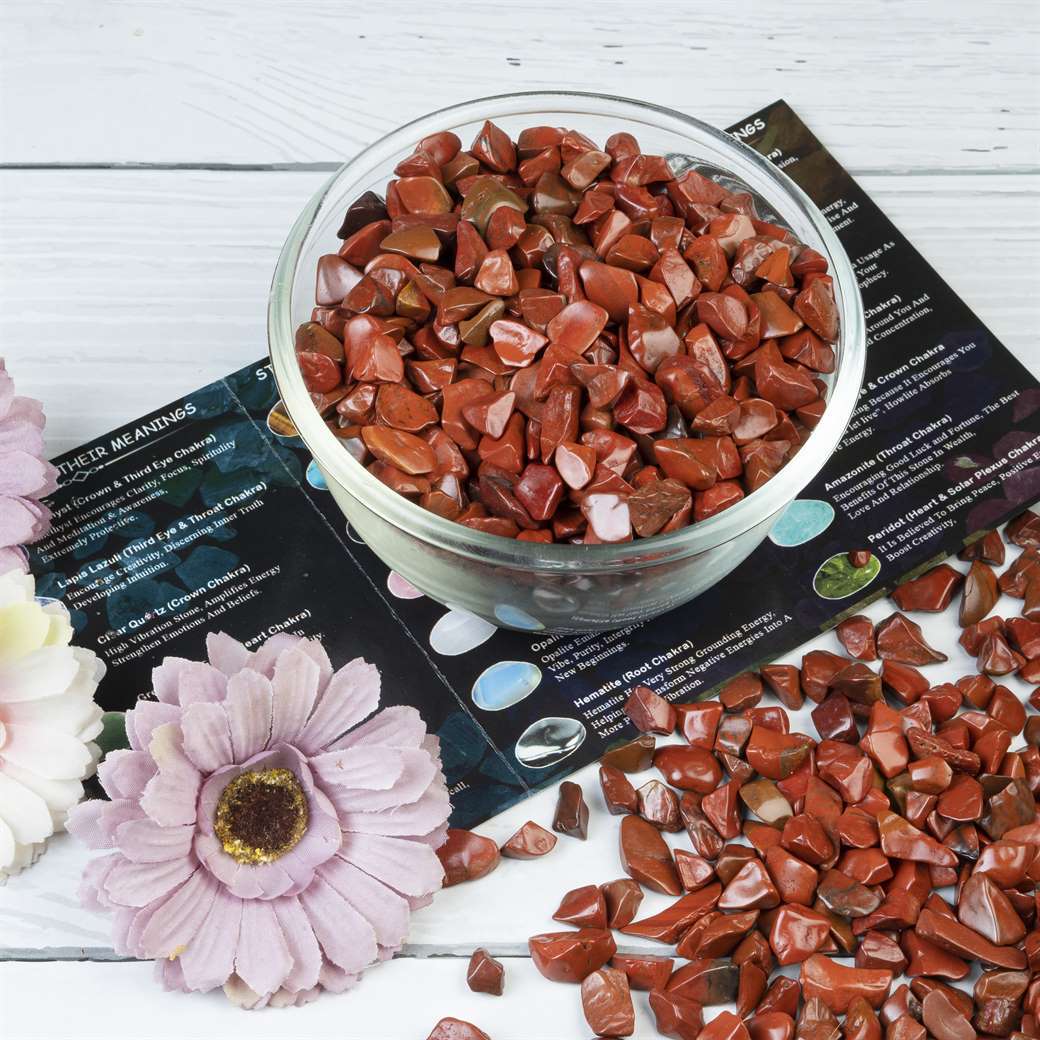 Red Jasper Crystal Chips Stone - TheIndianHand