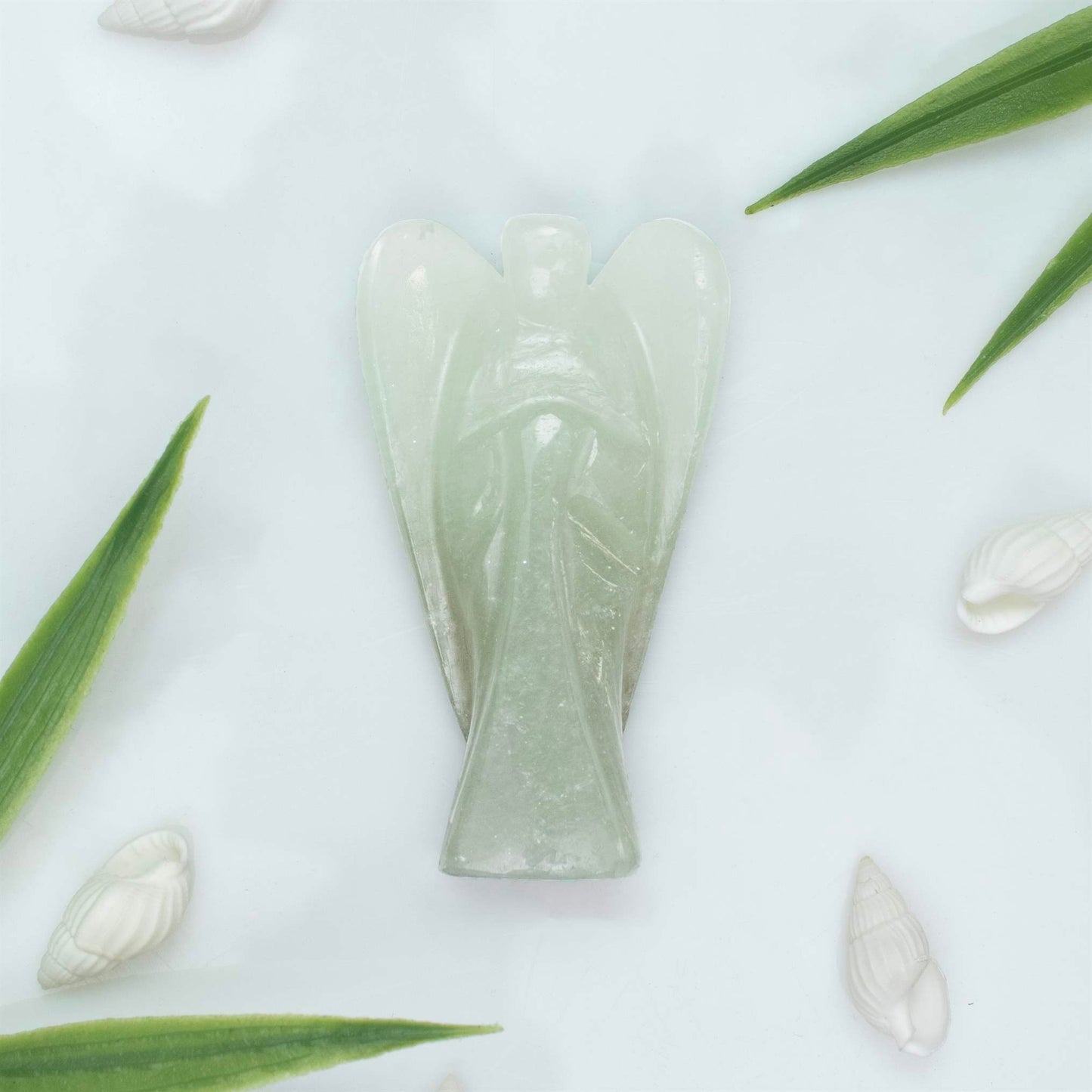 Green Jade Healing Guardian Angel Figurine - TheIndianHand