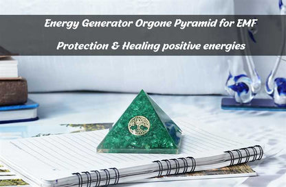 Green Onyx Orgone Pyramid - 2.5 inch - TheIndianHand