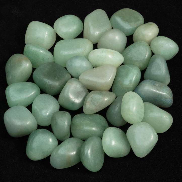 Green Jade tumbled stones - TheIndianHand