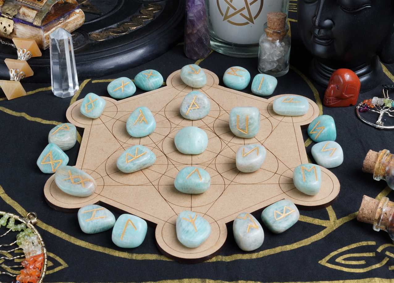 Amazonite Rune Stones Sets for Beginners