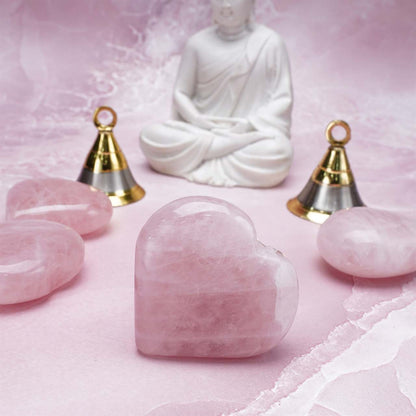 Rose Quartz Heart - TheIndianHand