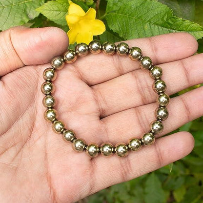 Golden Pyrite Crystal Bracelet