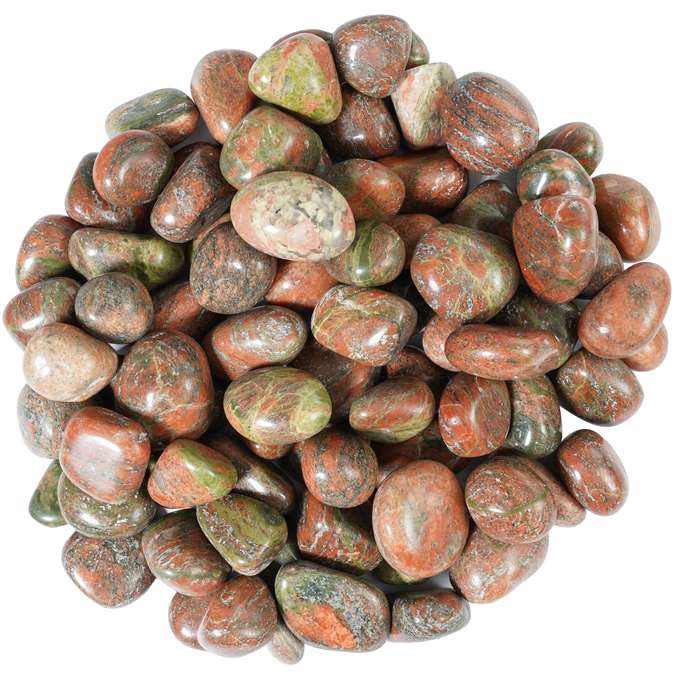 Unakite Tumbled Stones - TheIndianHand