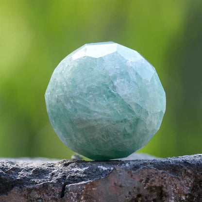 Green Jade Crystal Sphere Ball (50mm) - Harmony and Prosperity