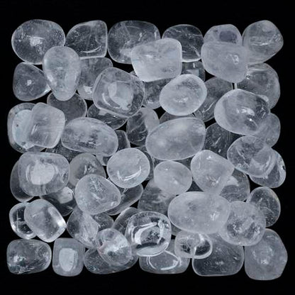 Clear Quartz Tumbled Stones - TheIndianHand