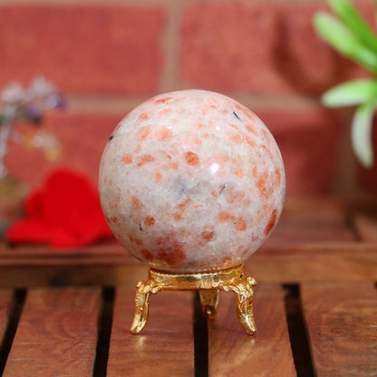 Sunstone Crystal Sphere Ball (50mm) - Joy and Abundance