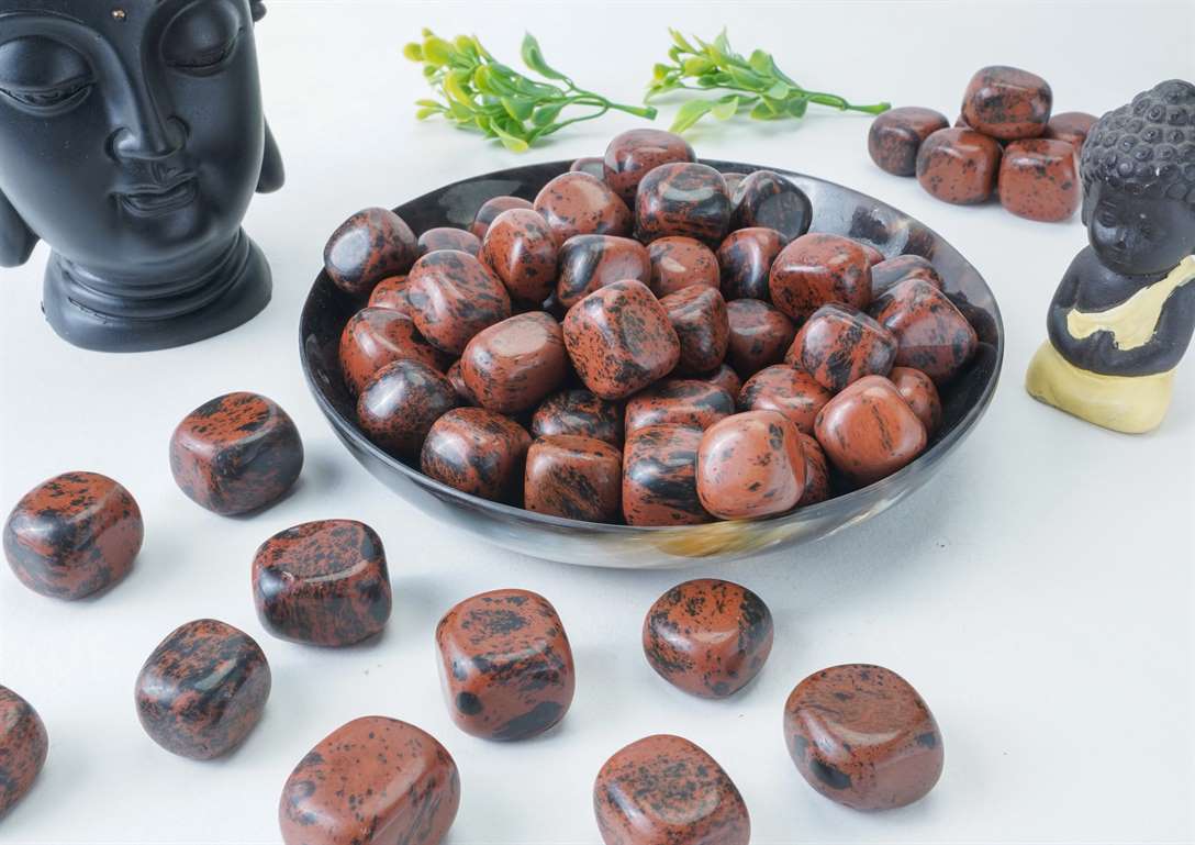 Mahogany Obsidian Tumbled Stones