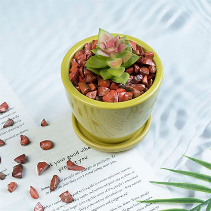 Red Jasper Crystal Chips Stone - TheIndianHand