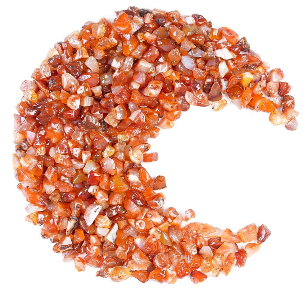 Carnelian Crystal Chips Stone - TheIndianHand