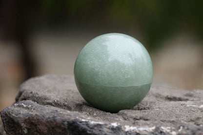 Green Jade Crystal Sphere Ball (50mm) - Harmony and Prosperity