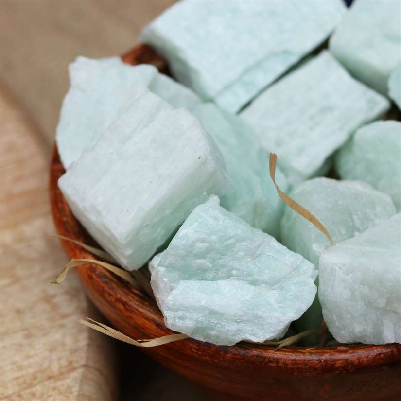 Amazonite Rough/Raw Natural Crystal for Tumbling Chakra Balancing - TheIndianHand