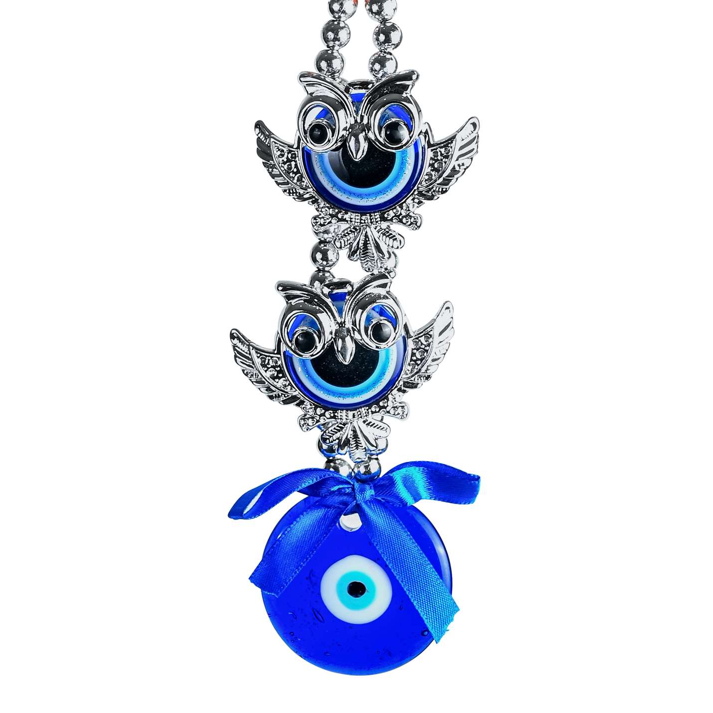 Double Owl Evil Eye Door Hanging