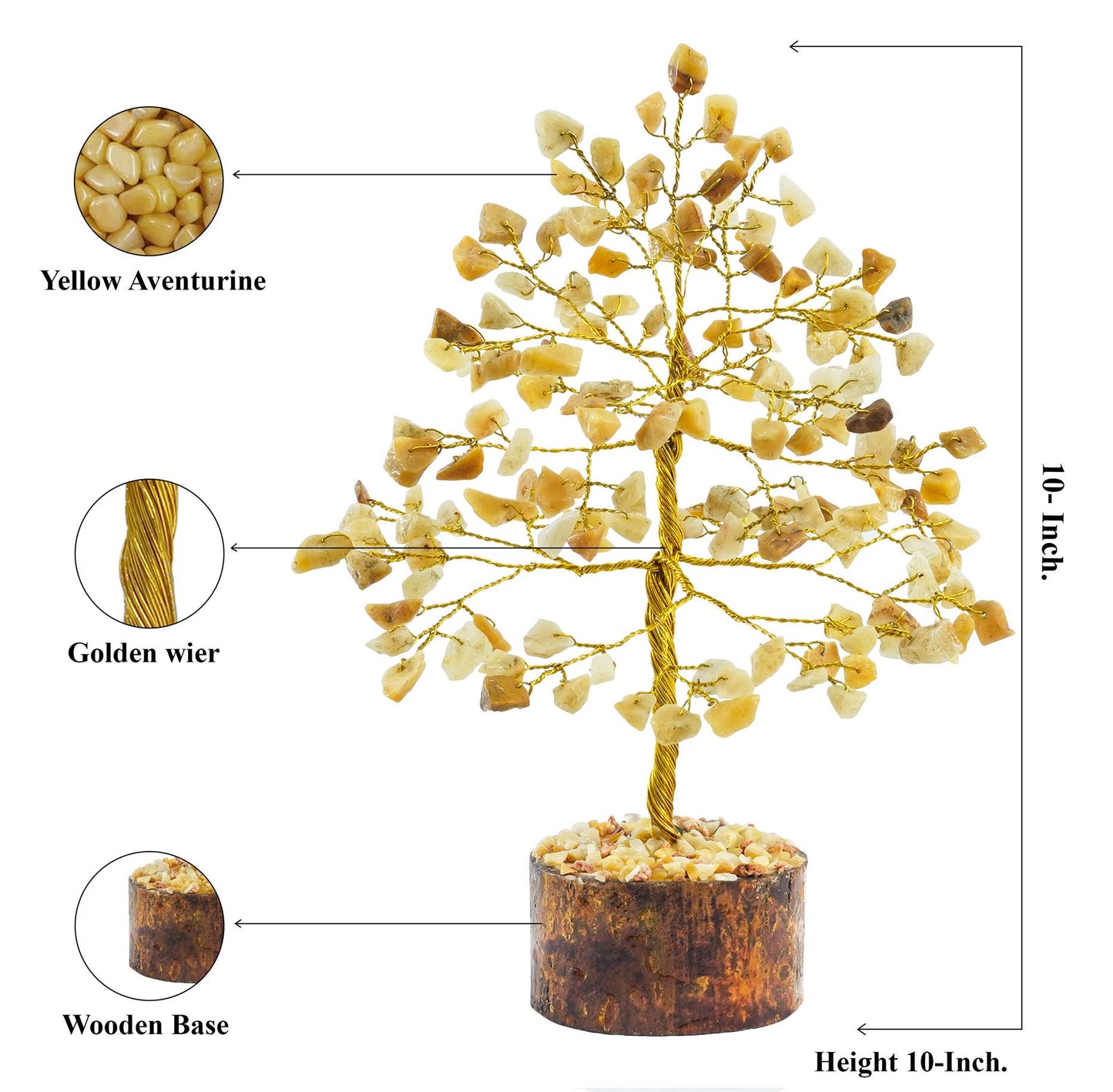 Yellow Aventurine Crystal Tree of Life