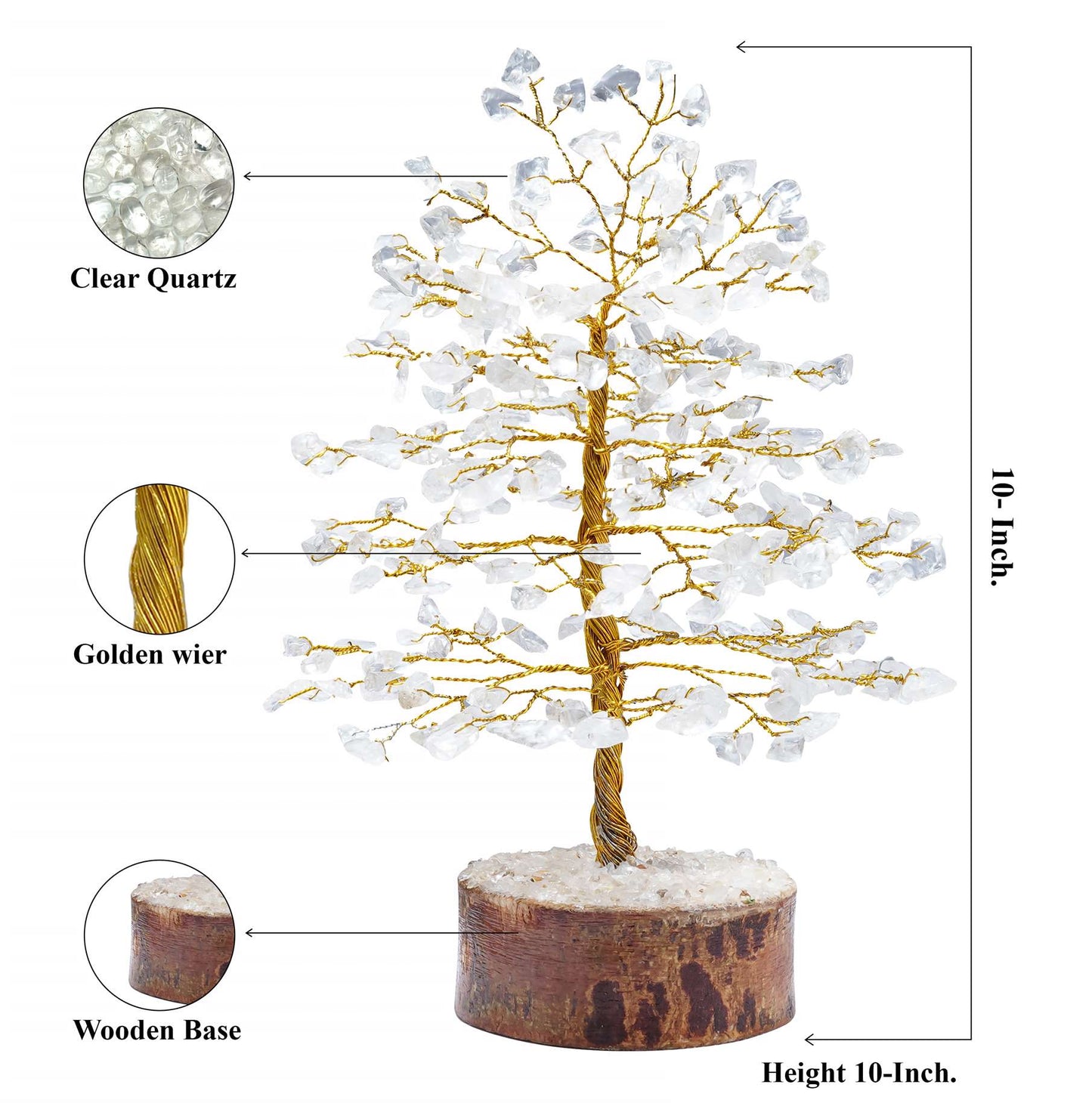 Clear Quartz Crystal Tree of Life