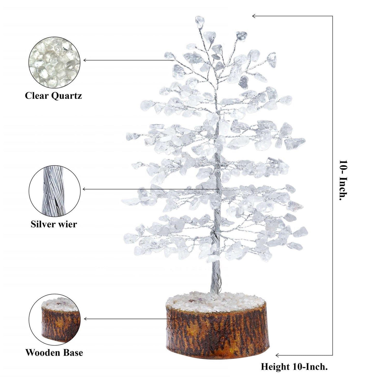 Clear Quartz Crystal Tree of Life