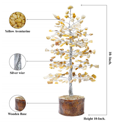 Yellow Aventurine Gemstone Tree of Life