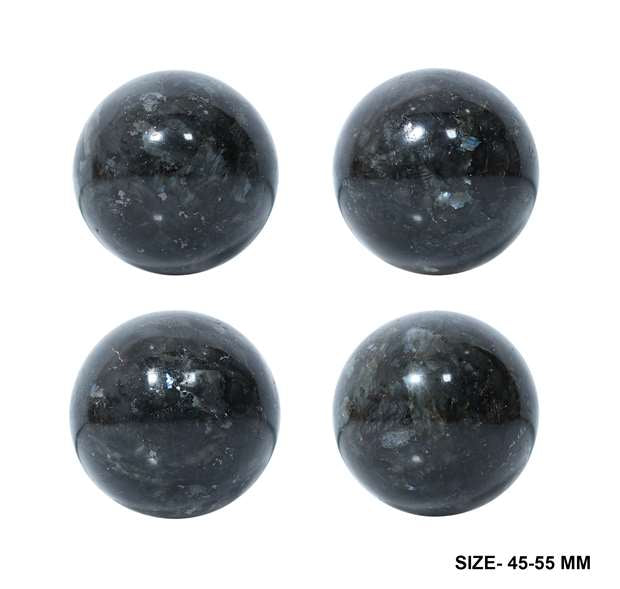 Larvikite Crystal Sphere Ball (50mm) - Inner Strength