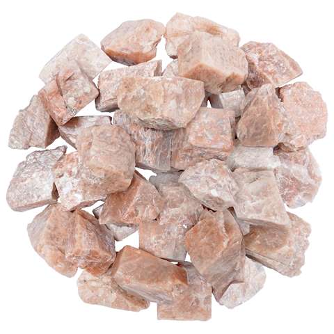 Peach Moonstone Rough/Raw Natural Crystal for Tumbling Chakra Balancing - TheIndianHand 